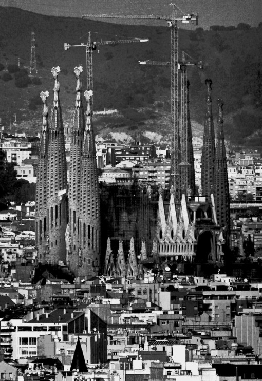 la Sagrada Familia cathedral Gaudi architecture Spain Barcelona Catalonia Catalogne Catalunya 